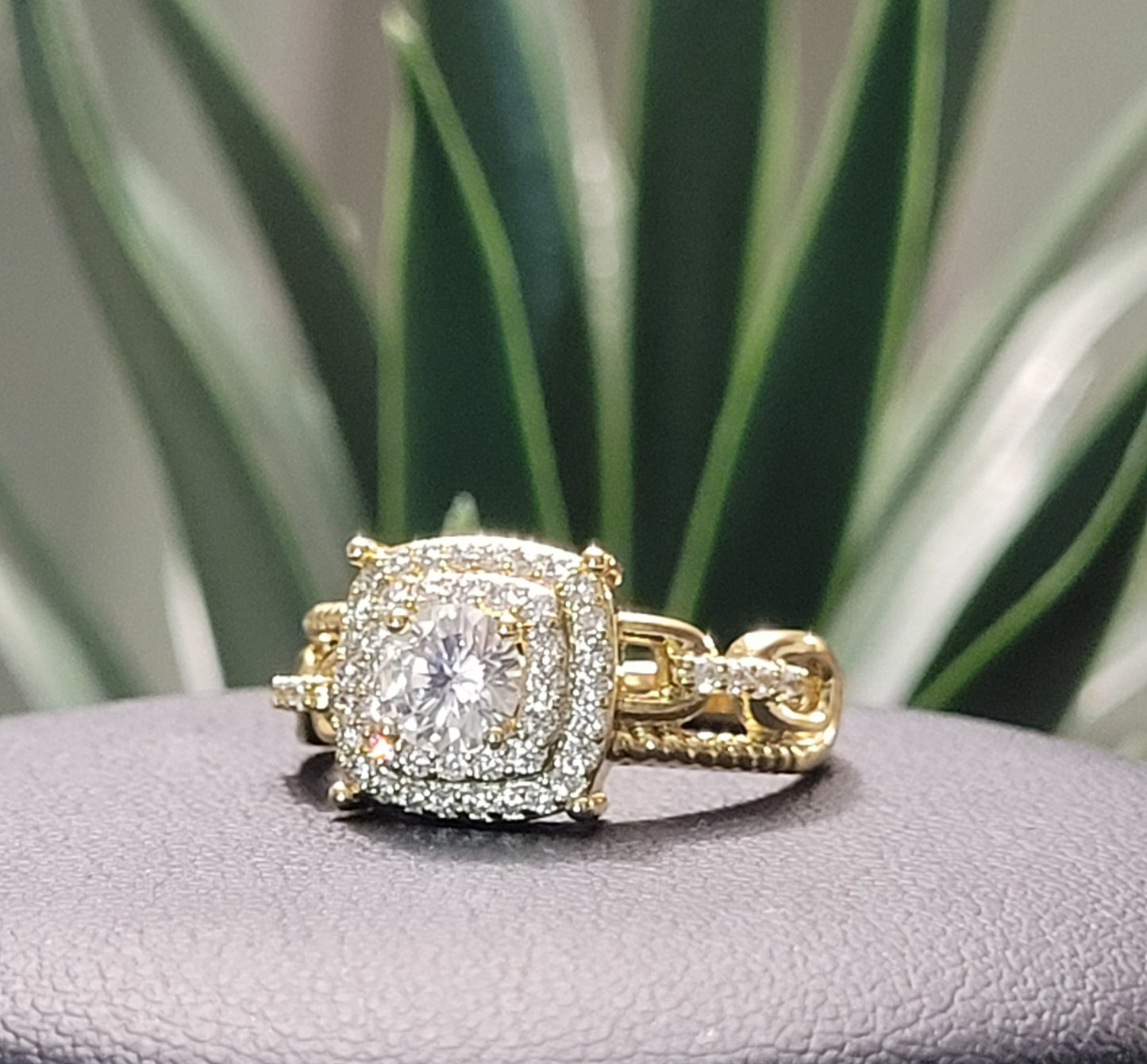 14k Gold Plated Zirconia Ring