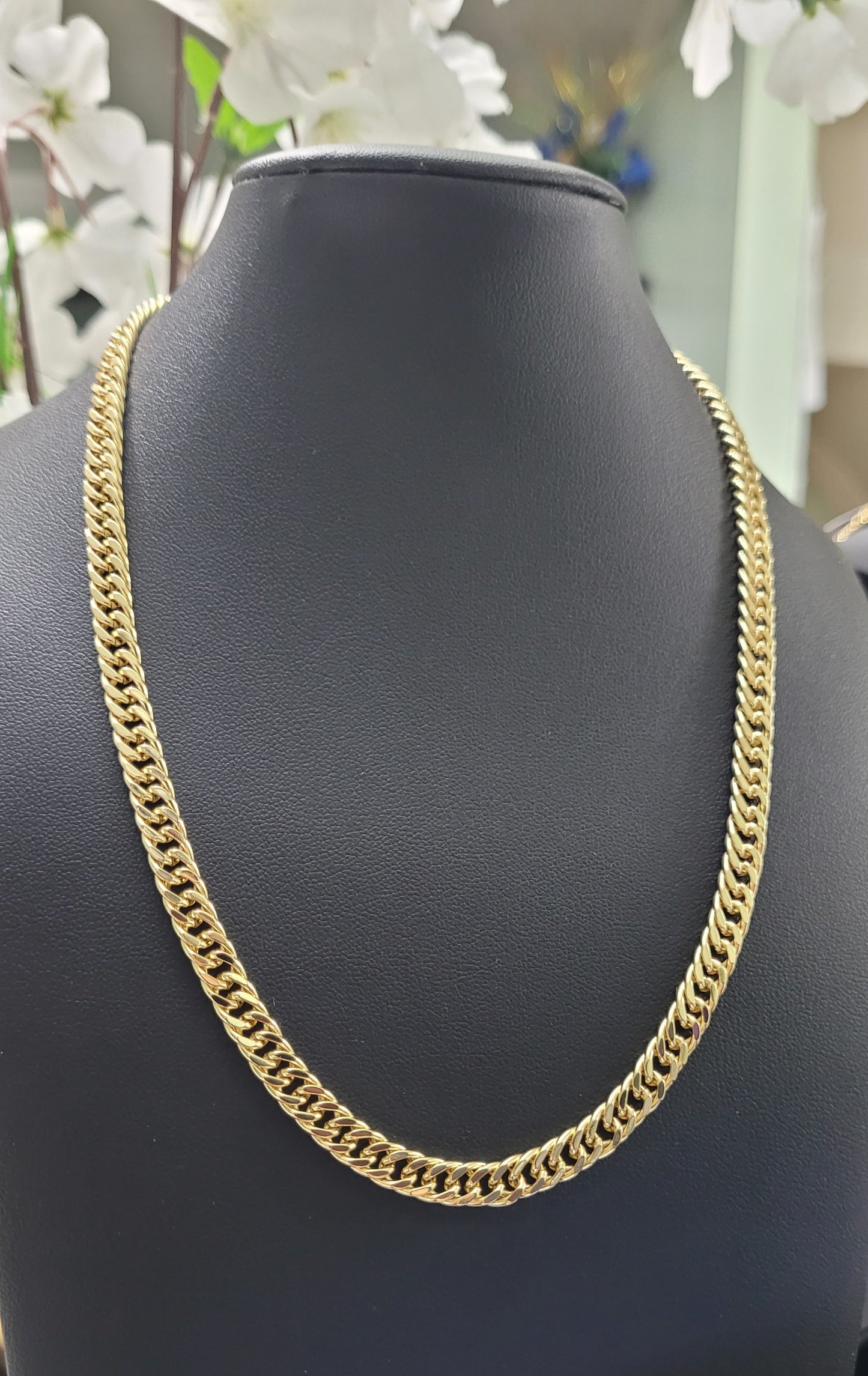 14k Gold Plated Cuban Curb Chain