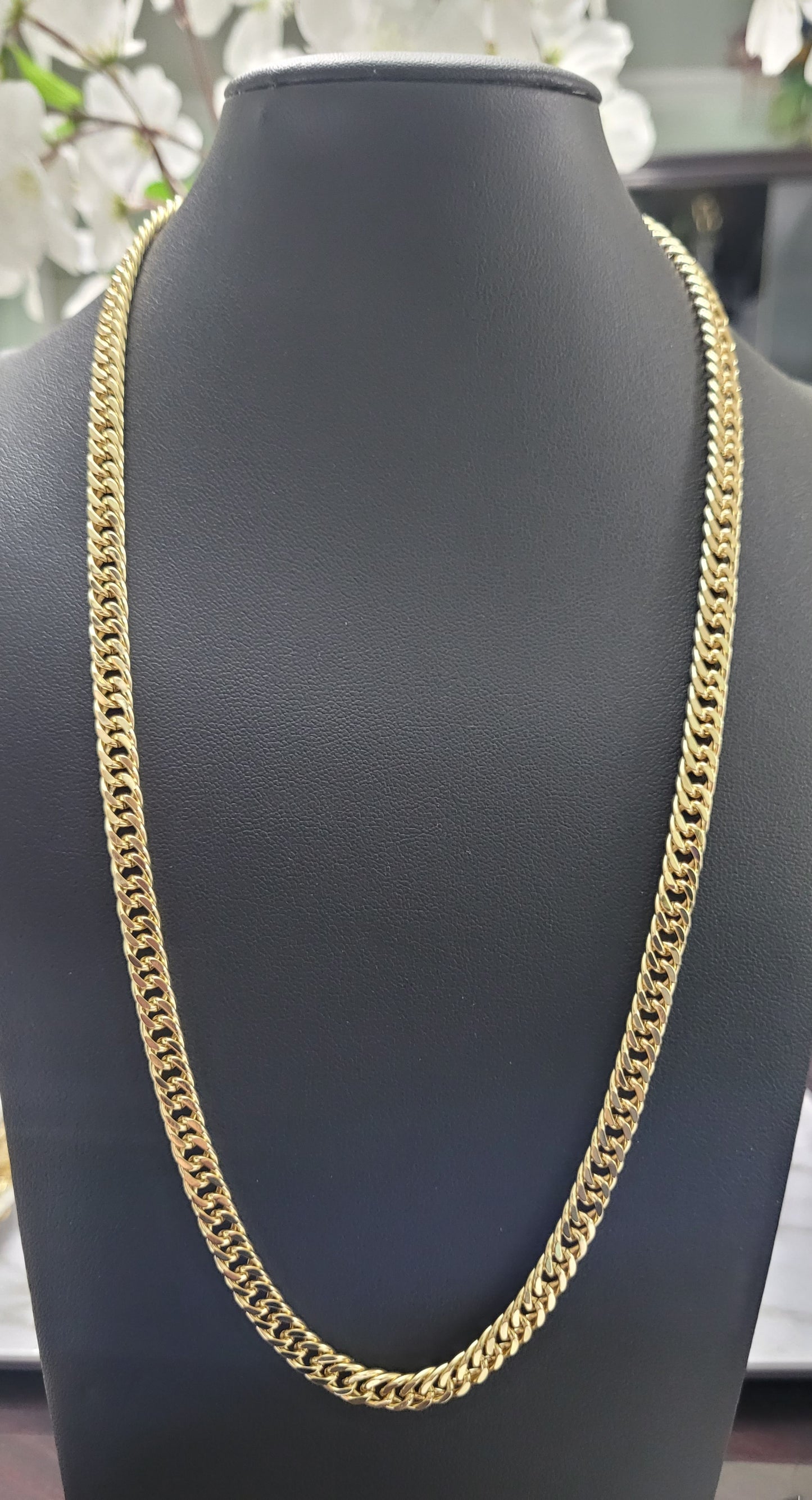 14k Gold Plated Cuban Curb Chain