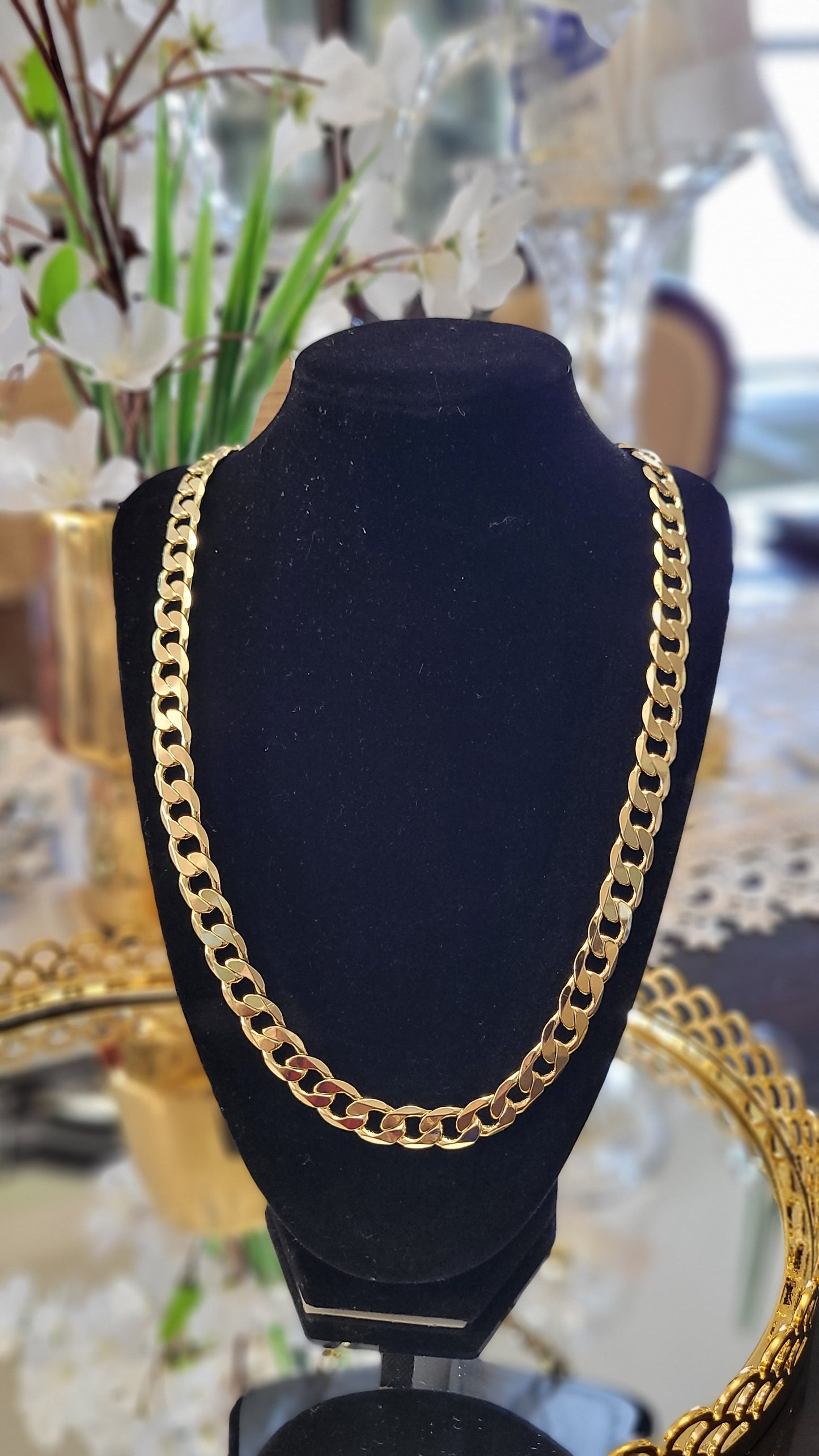 Cuban 14k Gold Plated Chain