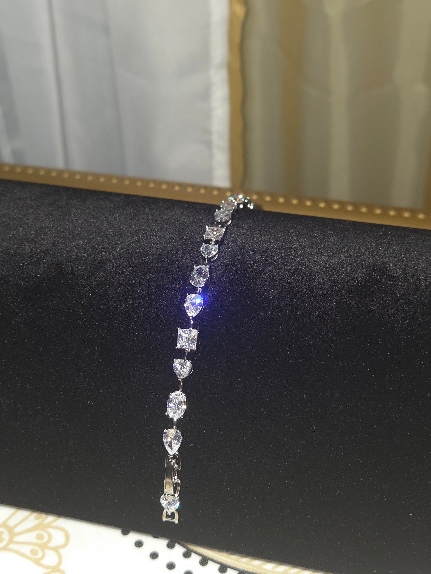 Multi-Cut Tennis Style Bracelet