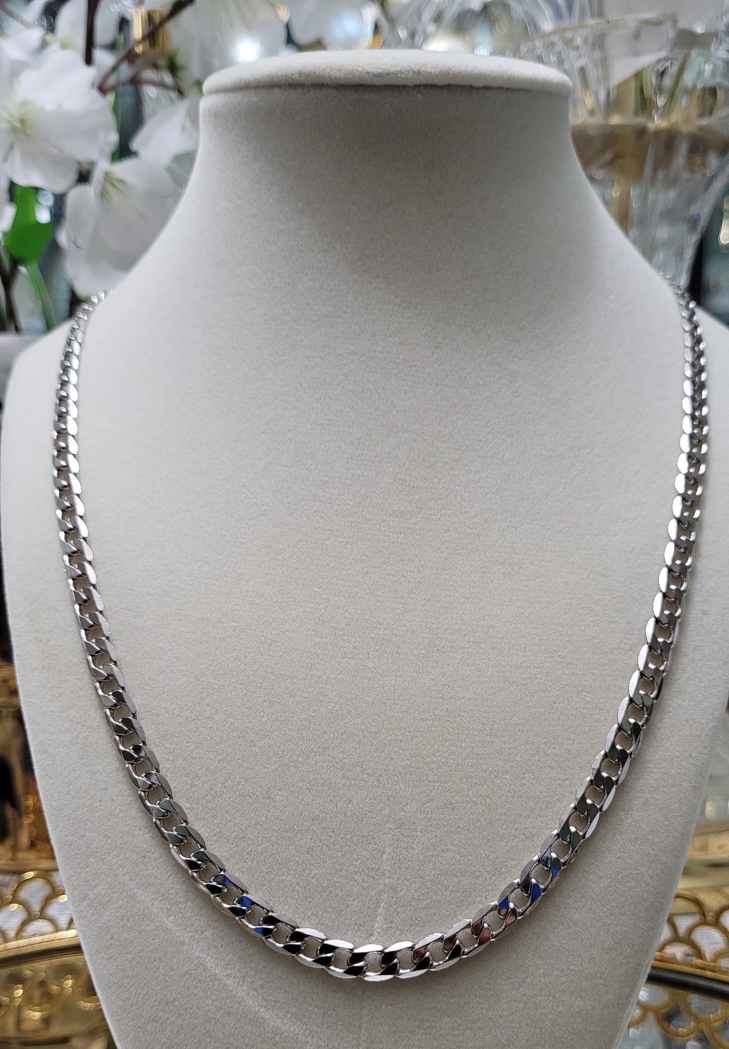 Cuban Silver Plated Chain