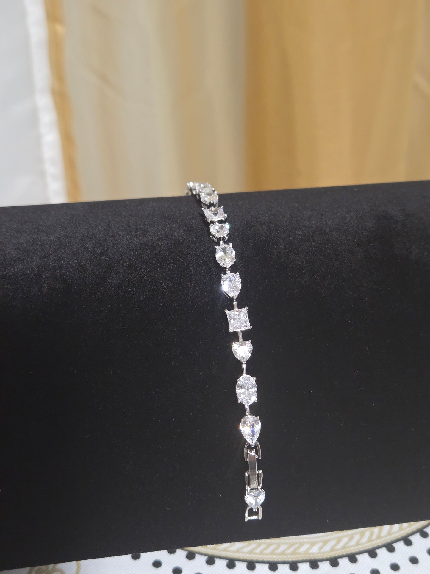 Multi-Cut Tennis Style Bracelet