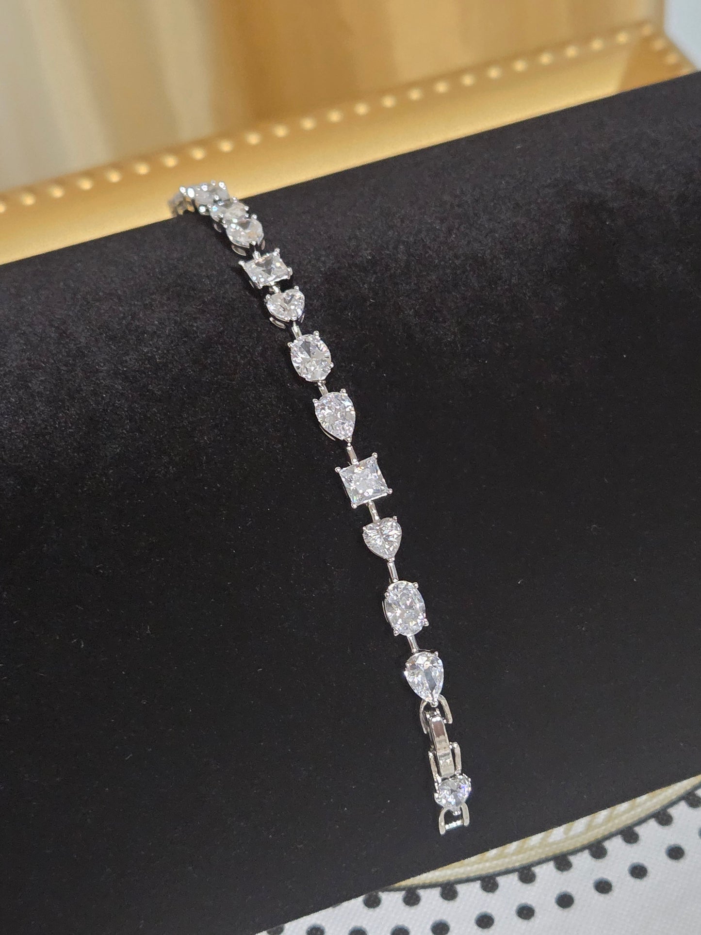 Multi-Cut Tennis Style Bracelet